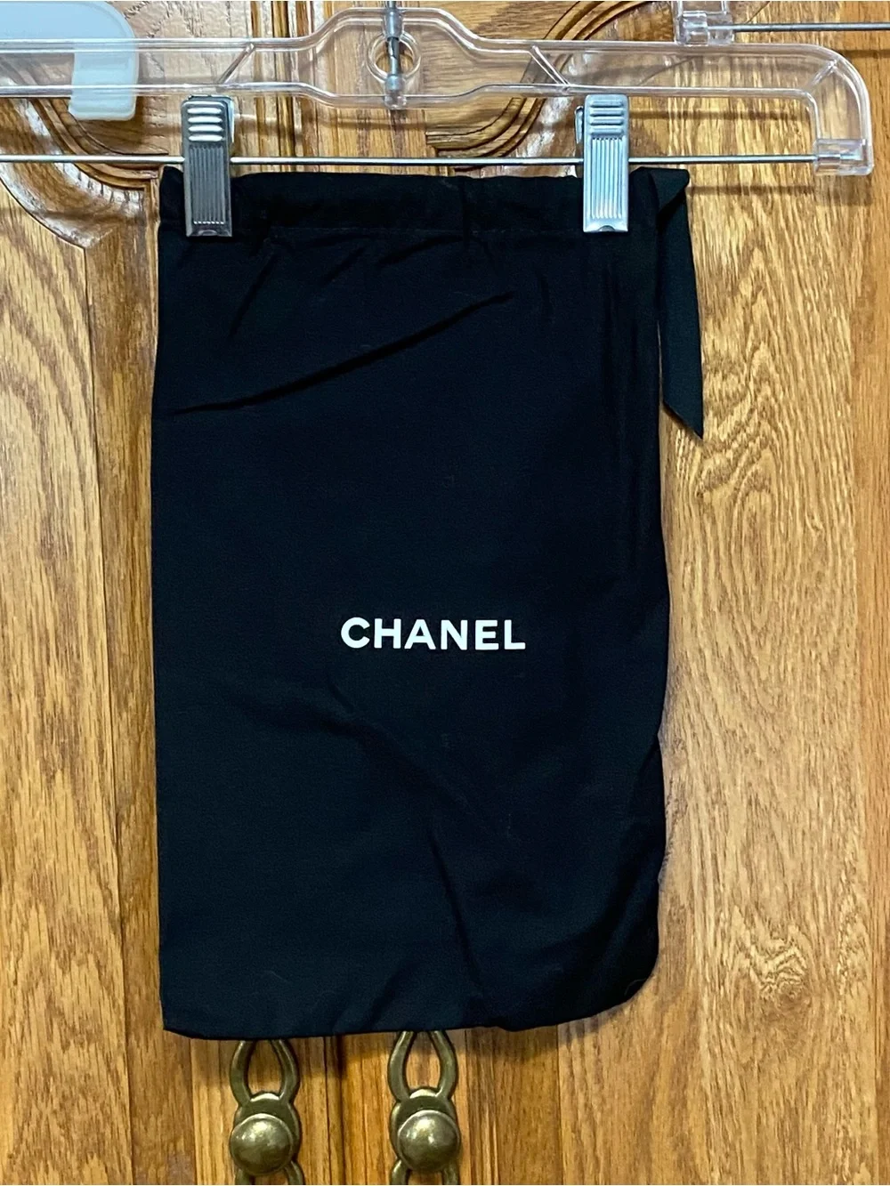 Chanel Small‎ Size Black Purse Shoe Protector Dust Bag Bundle Designer 12 x 7.5